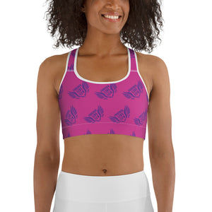 FLO Pink & Purple Sports Bra