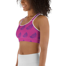 Load image into Gallery viewer, FLO Pink &amp; Purple Sports Bra