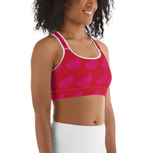 Load image into Gallery viewer, FLO Red &amp; Pink Sports Bra