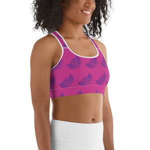 FLO Pink & Purple Sports Bra