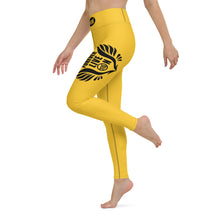 Load image into Gallery viewer, FLO Gold &amp; Black Yoga Leggings