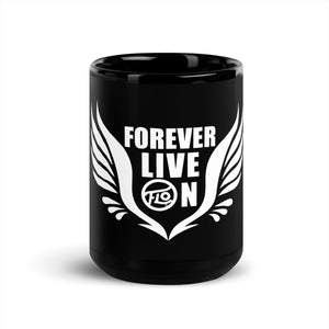 FLO Black Glossy Mug