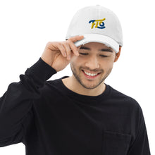 Load image into Gallery viewer, FLO Distressed Cap (Blue &amp; Gold Edition)