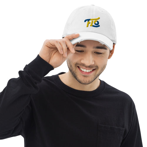 FLO Distressed Cap (Blue & Gold Edition)