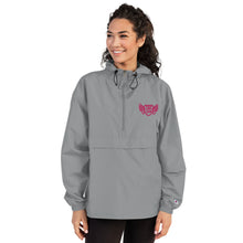 Load image into Gallery viewer, FLO Embroidered Champion Windbreaker Jacket (Hot Pink Edition)