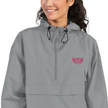 Load image into Gallery viewer, FLO Embroidered Champion Windbreaker Jacket (Hot Pink Edition)