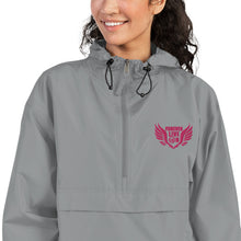 Load image into Gallery viewer, FLO Embroidered Champion Windbreaker Jacket (Hot Pink Edition)