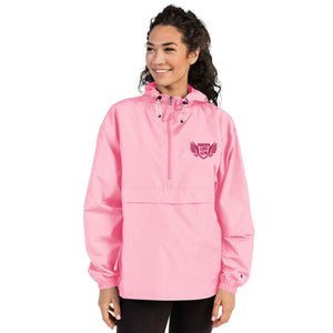 FLO Embroidered Champion Windbreaker Jacket (Hot Pink Edition)