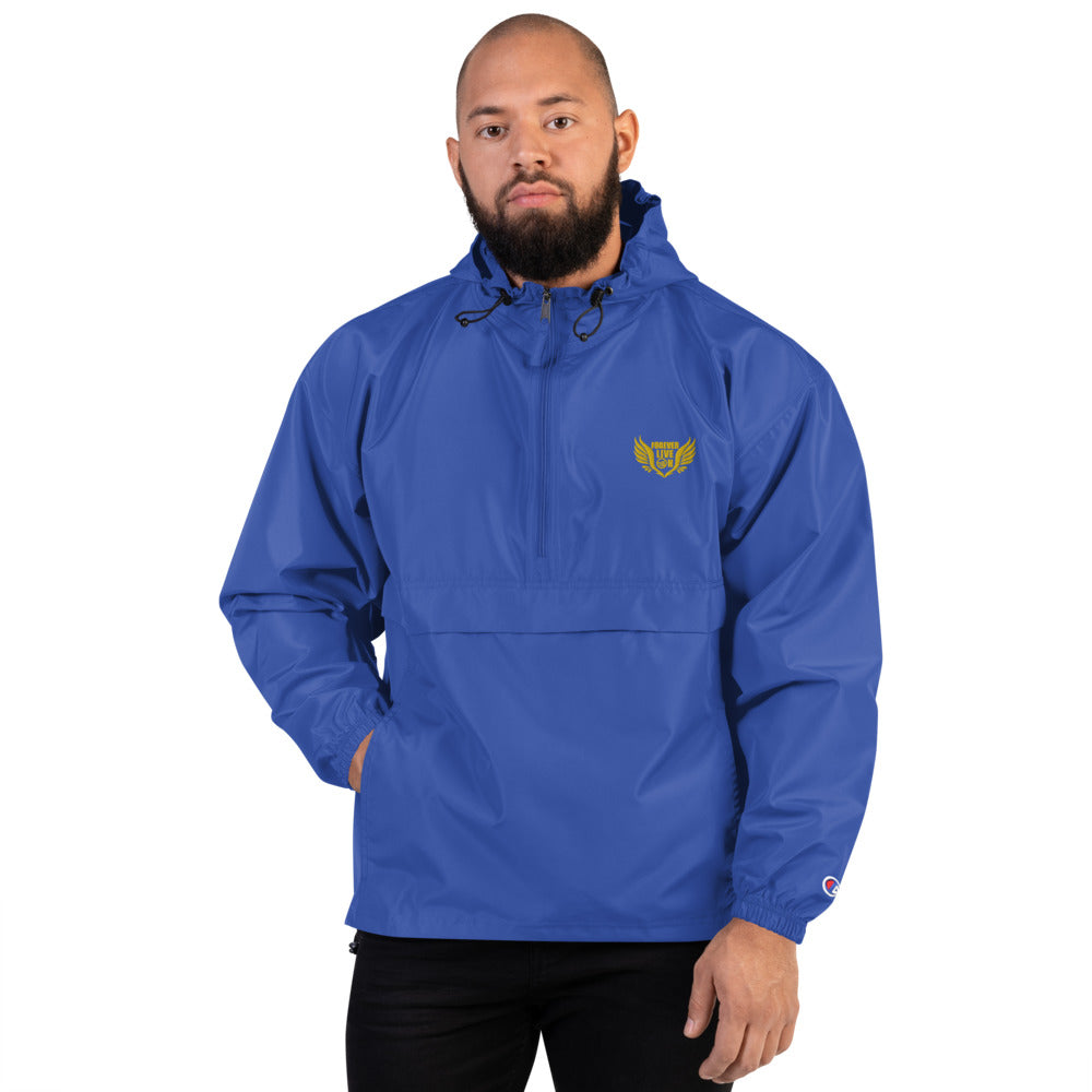 Champion windbreaker best sale mens gold