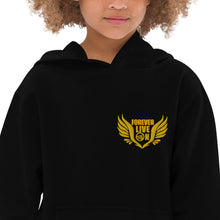 Load image into Gallery viewer, FLO Wings Youth Hoodie (Embroidered Gold)