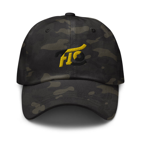 FLO Multicam Dad Cap (Black & Gold Edition)