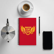 Load image into Gallery viewer, FLO Wings Spiral Notebook (Red)