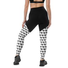 Load image into Gallery viewer, FLO Sports Leggings (Black &amp; White)