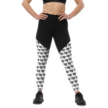 Load image into Gallery viewer, FLO Sports Leggings (Black &amp; White)