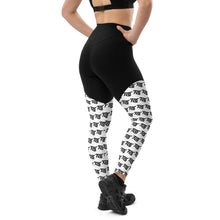 Load image into Gallery viewer, FLO Sports Leggings (Black &amp; White)