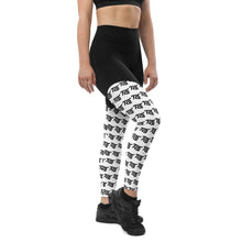 Load image into Gallery viewer, FLO Sports Leggings (Black &amp; White)