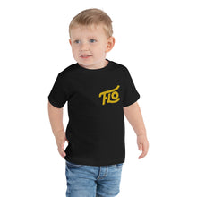 Load image into Gallery viewer, FLO Toddler Embroidered T-shirt (Gold)