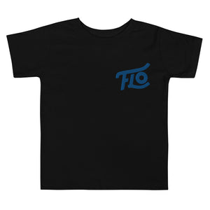 FLO Toddler Embroidered Tee (Blue)