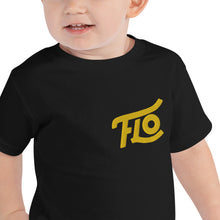 Load image into Gallery viewer, FLO Toddler Embroidered T-shirt (Gold)