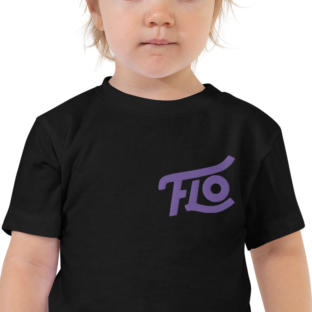 FLO Toddler Embroidered Tee (Purple)