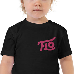 FLO Toddler Embroidered Tee (Pink)