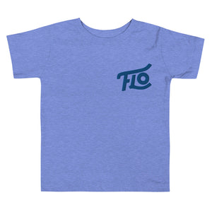 FLO Toddler Embroidered Tee (Blue)