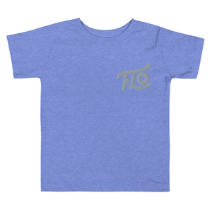 FLO Toddler Embroidered Tee (Grey)