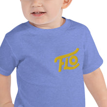 Load image into Gallery viewer, FLO Toddler Embroidered T-shirt (Gold)