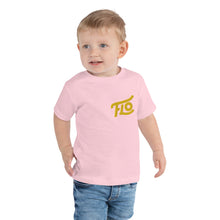 Load image into Gallery viewer, FLO Toddler Embroidered T-shirt (Gold)