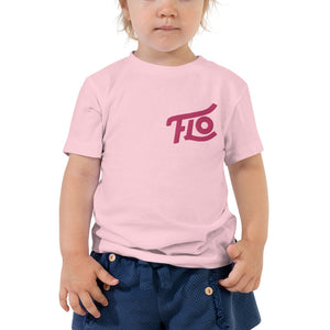 FLO Toddler Embroidered Tee (Pink)