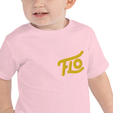 Load image into Gallery viewer, FLO Toddler Embroidered T-shirt (Gold)