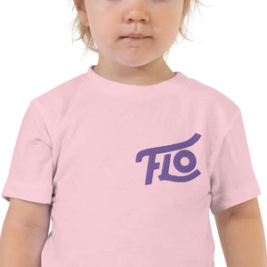 FLO Toddler Embroidered Tee (Purple)