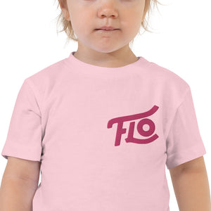 FLO Toddler Embroidered Tee (Pink)