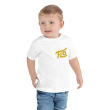 Load image into Gallery viewer, FLO Toddler Embroidered T-shirt (Gold)