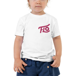 FLO Toddler Embroidered Tee (Pink)