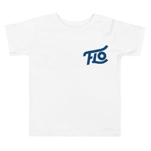 FLO Toddler Embroidered Tee (Blue)