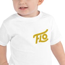 Load image into Gallery viewer, FLO Toddler Embroidered T-shirt (Gold)