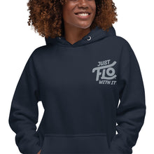 Load image into Gallery viewer, Just FLO With It Hoodie (Embroidered Grey)