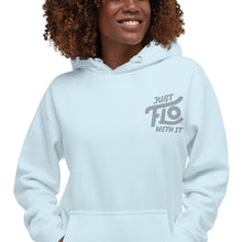 Load image into Gallery viewer, Just FLO With It Hoodie (Embroidered Grey)