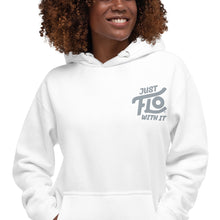 Load image into Gallery viewer, Just FLO With It Hoodie (Embroidered Grey)