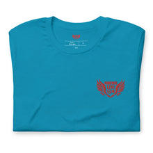 Load image into Gallery viewer, FLO Wings Embroidered T-shirt (Red Edition)