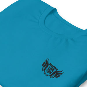 FLO Wings Embroidered T-shirt (Black)