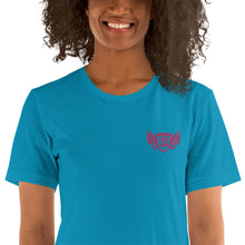 Load image into Gallery viewer, FLO Wings Embroidered T-shirt (Pink)