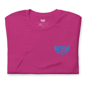 FLO Wings Embroidered T-shirt (Blue Edition)