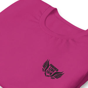 FLO Wings Embroidered T-shirt (Black)