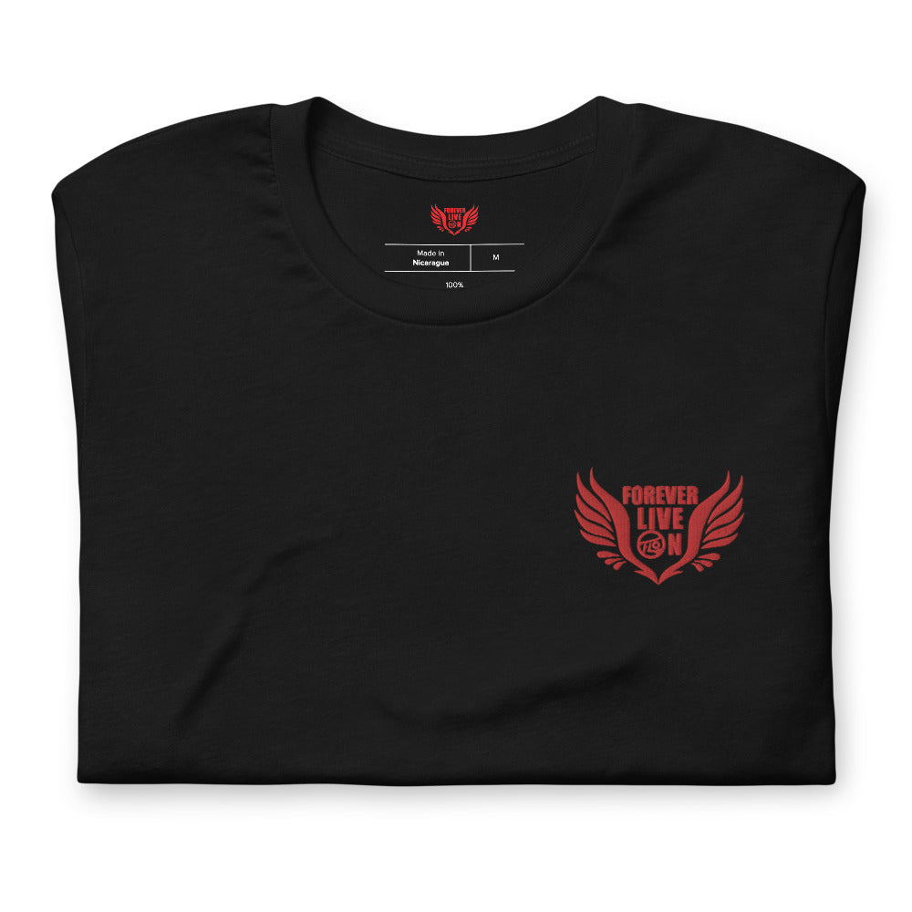 FLO Wings Embroidered T-shirt (Red Edition)