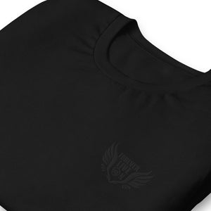 FLO Wings Embroidered T-shirt (Black)