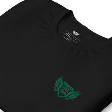 Load image into Gallery viewer, FLO Wings Embroidered T-shirt (Green Edition)