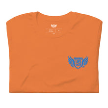 Load image into Gallery viewer, FLO Wings Embroidered T-shirt (Blue Edition)