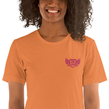 Load image into Gallery viewer, FLO Wings Embroidered T-shirt (Pink)